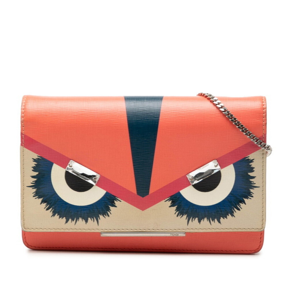 FENDI Orange Leather Shoulder Bag - Picture 1 of 7